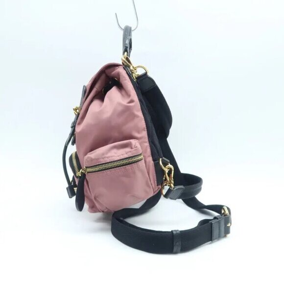 100% Authentic Burberry Rucksack Pink Nylon Backpack 747-08424 - Picture 3 of 12